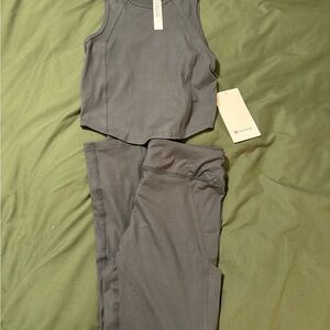 Lululemon Athletica Gray Leggings and Tank Set SOLD